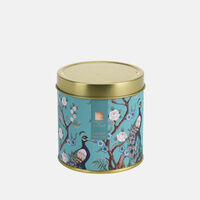 Wax Printed Candle-in-zinq Pot