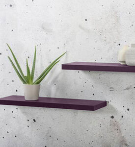 Colored Wood Floating Shelf