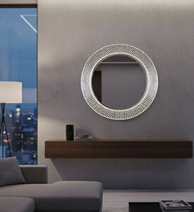 Home Deco and More Round Bone Mirror, Packshot View