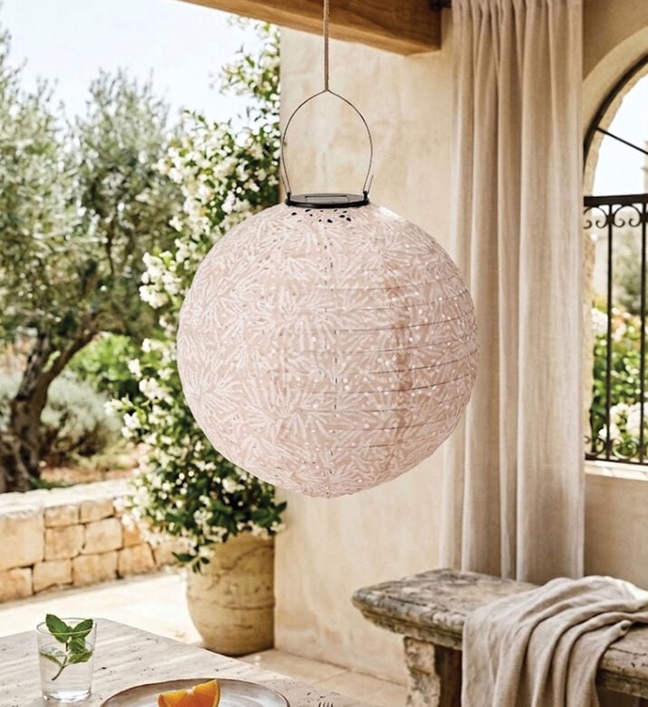Home Deco and More Solar Ball Lantern 30 Cm, White, Packshot View