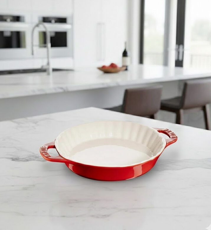 Staub Cherry Round Pie Dish 13cm, Packshot View