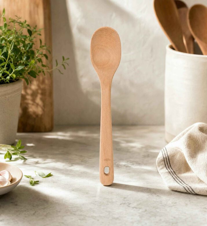 Oxo Versatile Beach Wood Large Spoon, Model View