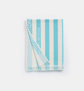 Green Petition Delmor Stripped Beach Towel, Blue, 100x180-cm, Packshot View