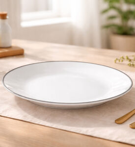 Home Deco and More Silver-rimmed Soup Plates 6-piece Set - 20 Cm, Packshot View