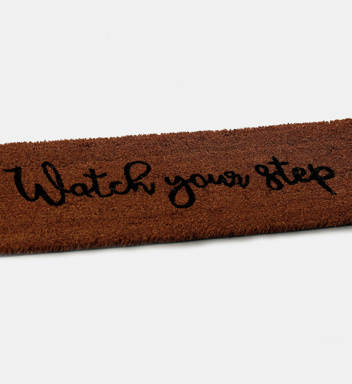 Coir Welcome-print Doormat