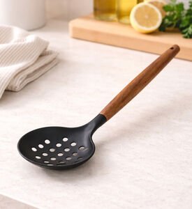 Excellent Houseware Pbt Acacia Handle Skimmer, Packshot View