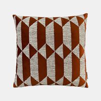 Plush Embroidered Velvet Cushion