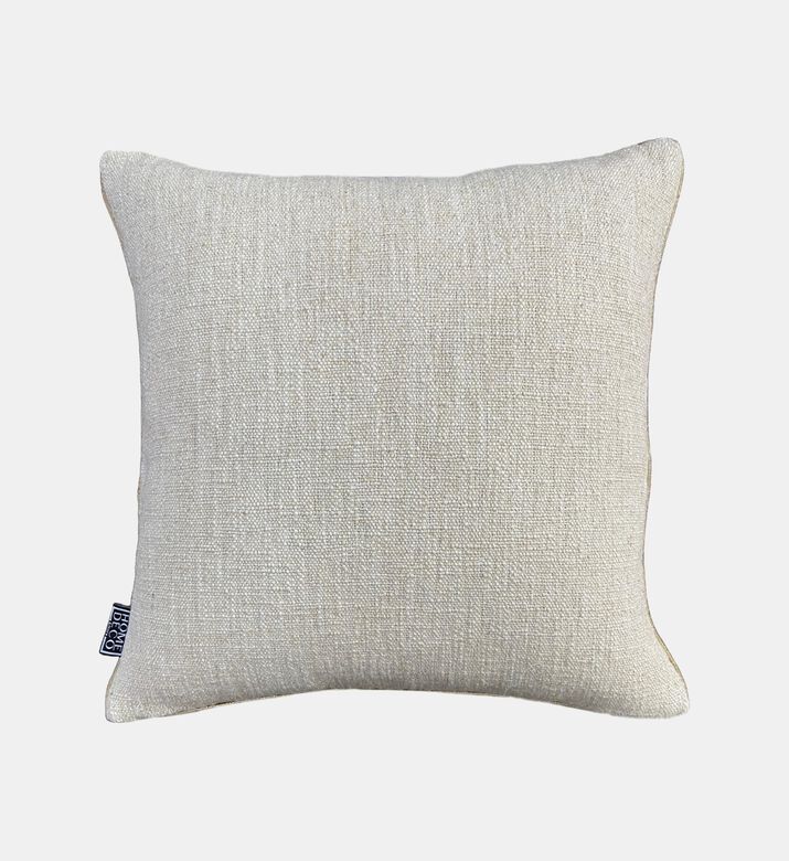 Peacock Embroidered Piped Cushion