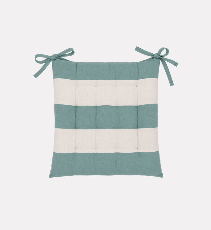 Home Deco and More Cotton Striped Chair Pad, Packshot View