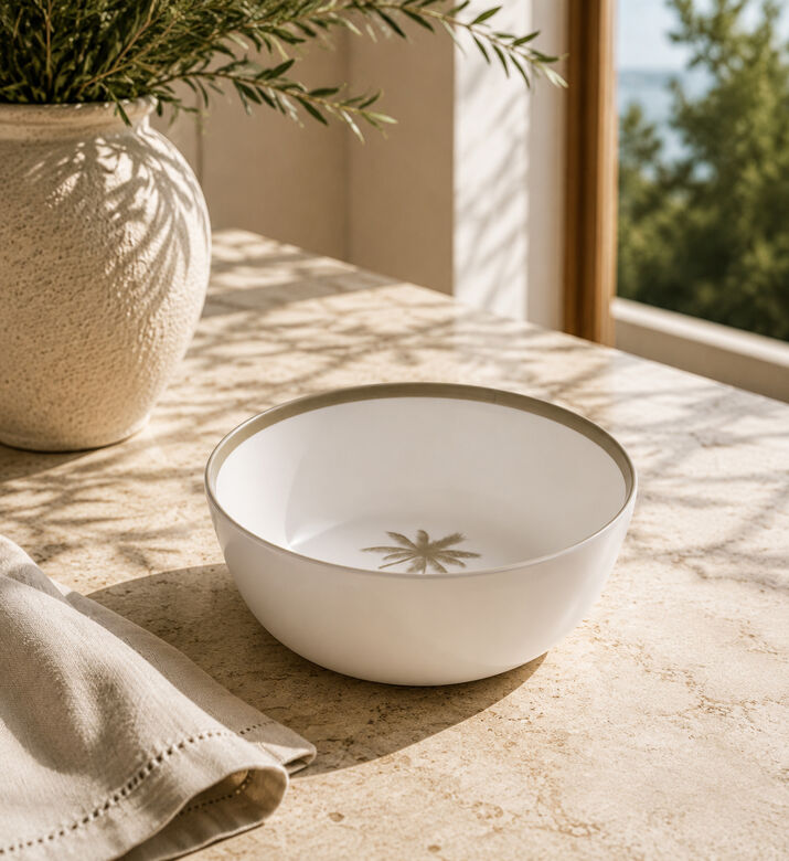 Excellent Houseware Melamine Palm Tree-print Bowl, Packshot View