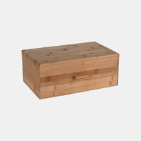 Wooden Rectangular Bread Bin