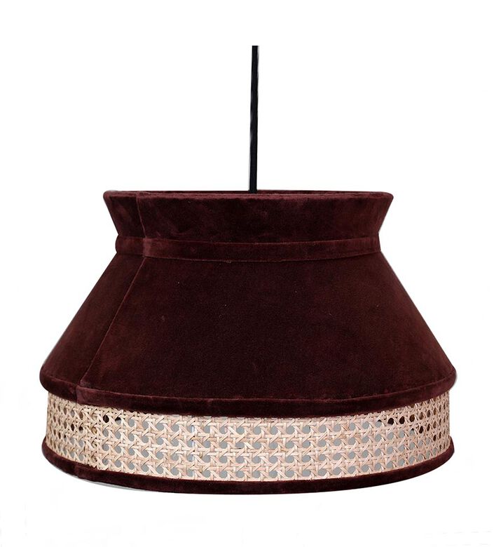Velvet Cane Base Pendant Lamp