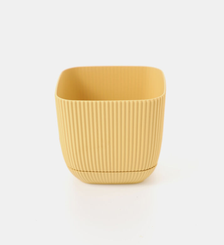 Square Ribbed Flowerpot