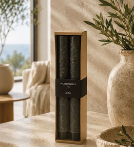 Decostar Vela Candles 2-piece Set, Grey, Packshot View