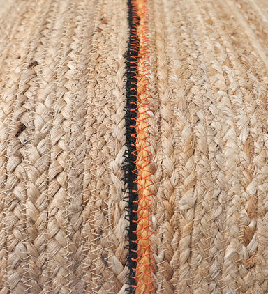 Nara Jute Fabric Rectangular Filled And Vaccumed Cushion