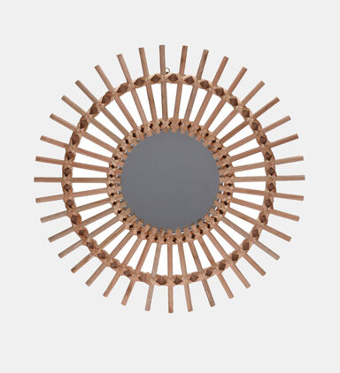 Rattan Round Mirror