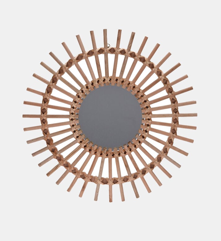 Rattan Round Mirror