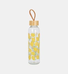 Glass Lemon-print Bottle