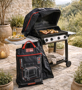 Pro Garden Rectangular Bbq Cover, Black, 95x50x75-cm, Packshot View