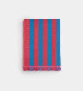Green Petition Maris Amber Stripped Beach Towel, Fuchsia, 100x180-cm, Packshot View