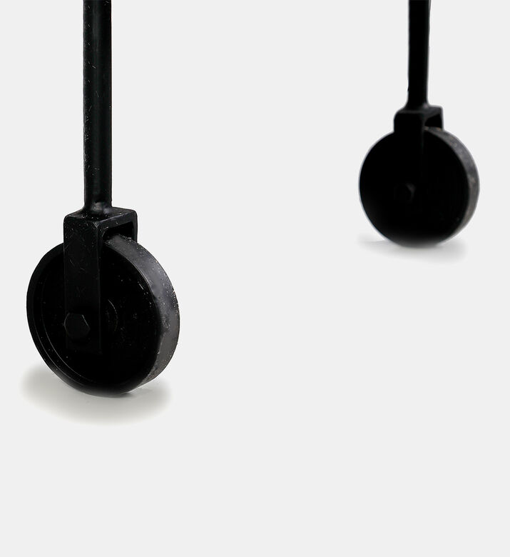 Home Deco and More Jitsu Wheeled Iron Marble Bar Trolley, Packshot View