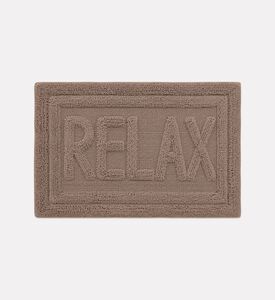 Home Deco and More Relaxed Tufted Bathroom Mat, Brown, Packshot View