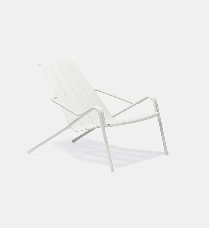 Ezeis Fleole Aluminum Low Chair, White, Packshot View