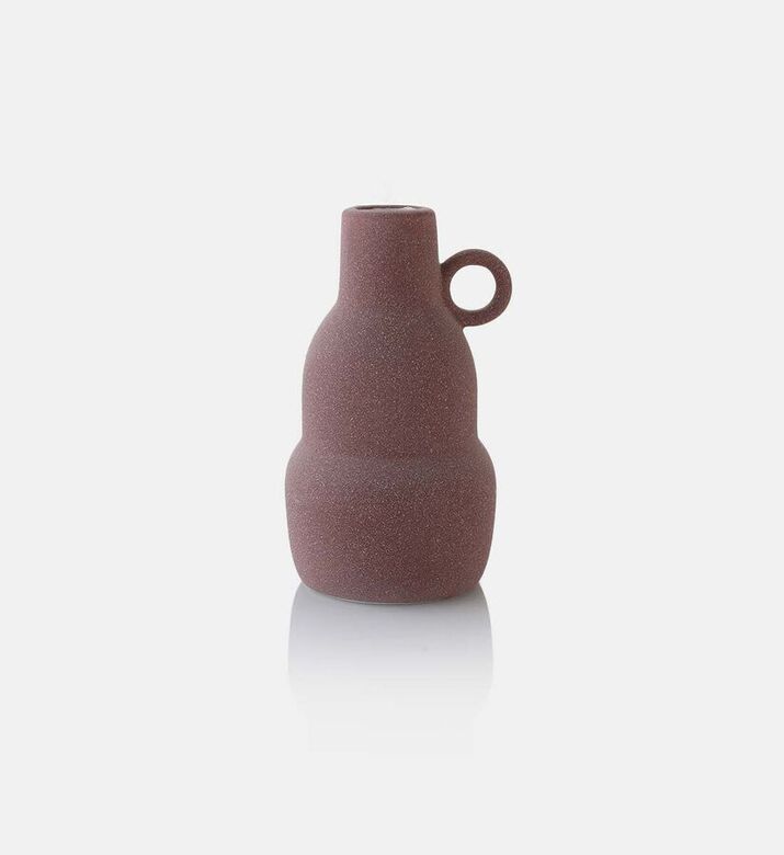 Ceramic Layered Round Handled Vase