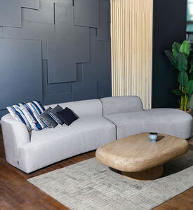 Home Deco and More Venice Curved Sofa Chaise, Packshot View