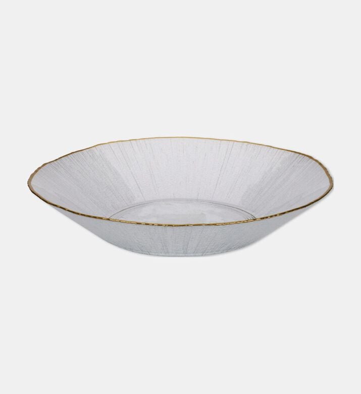 Home Deco and More Small Gold Rim Serving Plate, Packshot View