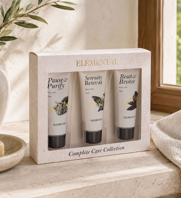 Home Deco and More Skin Care 3-piece Bath Set, Packshot View