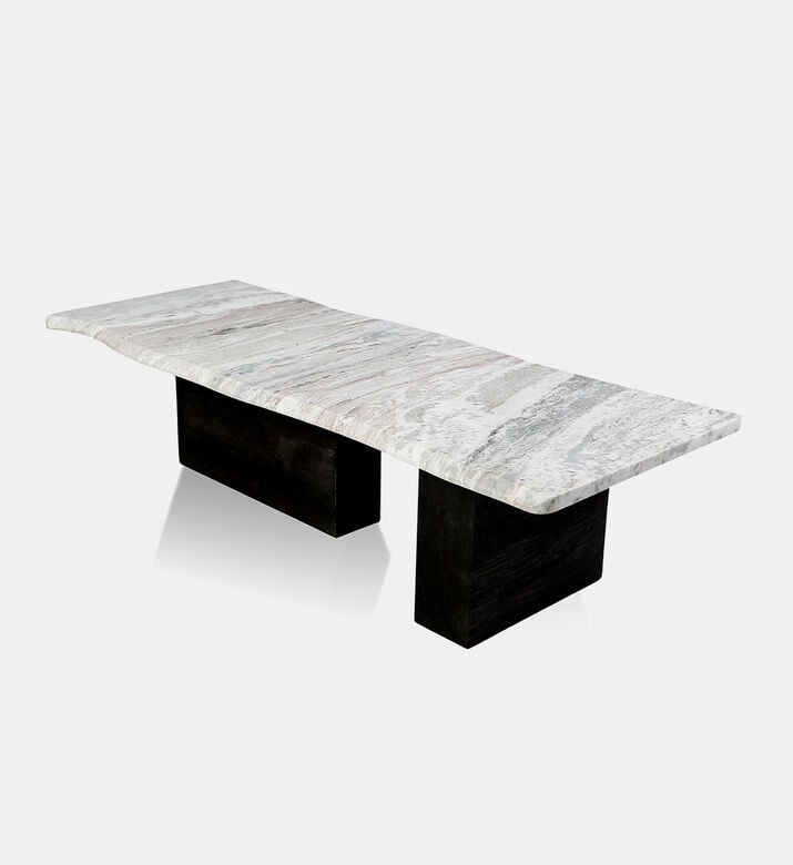 Home Deco and More Alaska Marble Wood Console Table, Packshot View