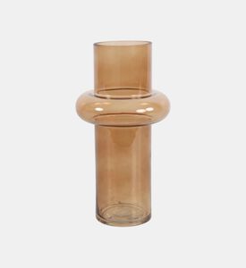 Decostar Amy Small Transparent Vase, Brown, S, Packshot View
