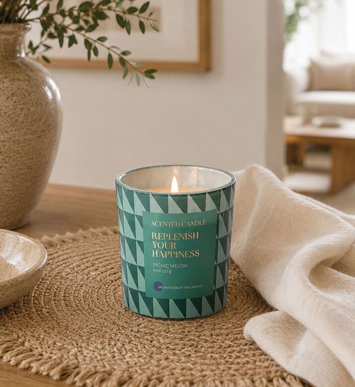 Home Deco and More Pineapple Neroli Scented Candle-in-glass, Packshot View