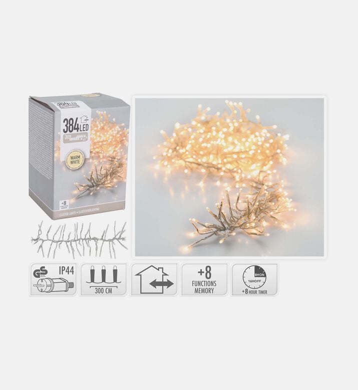 Home Deco and More Cluster Lights 384led Ww, Packshot View