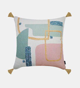 Home Deco and More Batalina Cotton Square Filled And Vaccumed Cushion, Packshot View