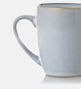 Home Deco and More Ceramic Black Trim Handled Mug, Packshot View