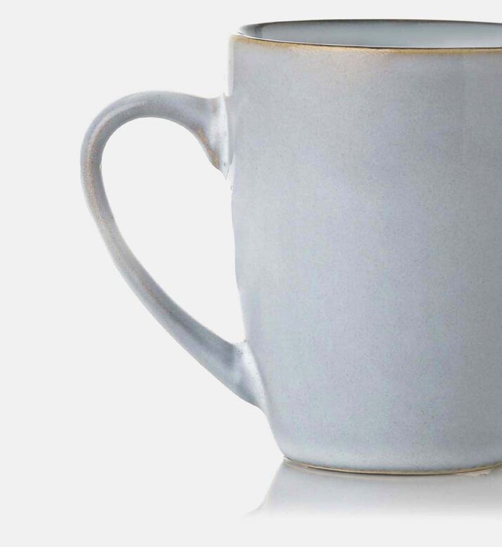 Home Deco and More Ceramic Black Trim Handled Mug, Packshot View