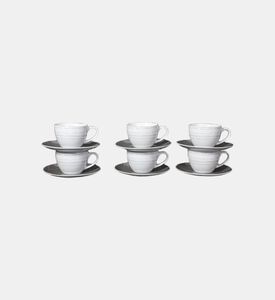 Home Deco and More Grafik Porcelain Coffee 6-piece Set, Packshot View