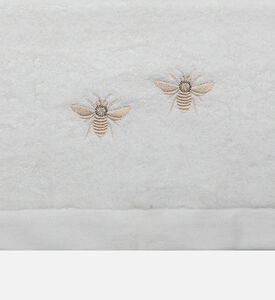 Home Deco and More Bee Cotton Terry Towel, White, 100x150-cm, Packshot View