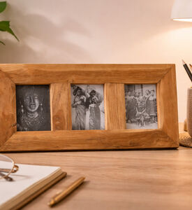Home and Styling Wooden 3-sections Photo Frame, Packshot View