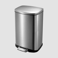 Della Stainless Steel Pedal Bin - 12 L