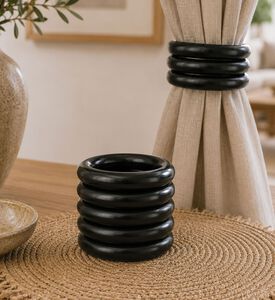 Golfino Plastic Rings 6-piece Set, Black, Packshot View