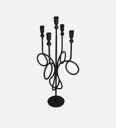 Iron Taper Candle Holder 5-stick