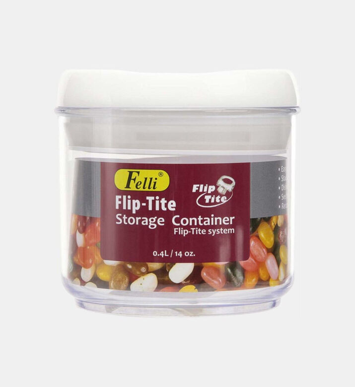 Home Deco and More Flip-tite Acrylic Food Saver, Clear, 400-ml, Packshot View