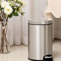 Serene Stainless Steel Pedal Bin - 12 L