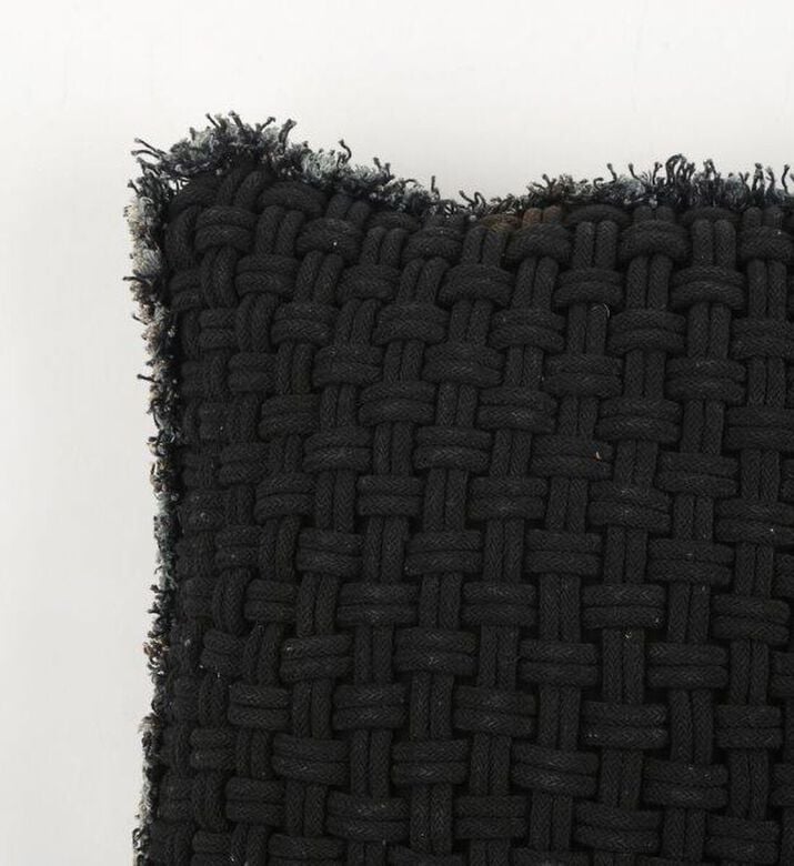 Home Deco and More Iris Woven Knit Handmade Cushion, Packshot View