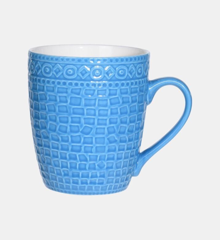 Excellent Houseware Porcelain Printed Mug, Blue, Packshot View