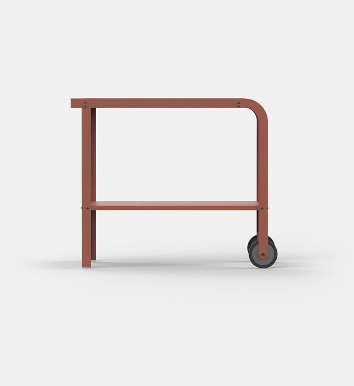 Ziipa Vallone Pizza Trolley, Terracotta, Packshot View