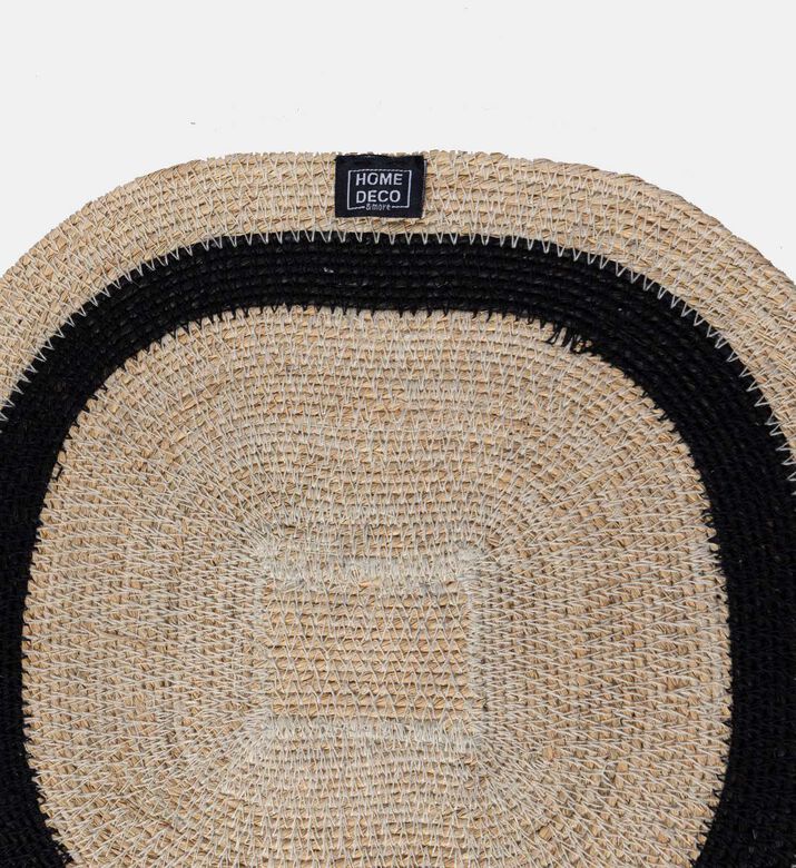 Home Deco and More Manda Seagrass Round Placemat, Packshot View